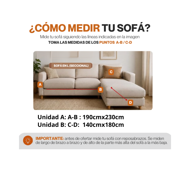 Funda para Sillón en L