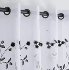 Visillos Bordados de Lino