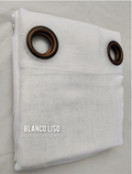 Visillo Lino Blanco Liso